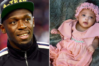 Usain Bolt, baby daughter, Olympia Lightning