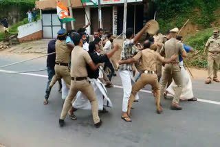 youth congress march  sandeep nairs  gold smuggling  സ്വര്‍ണക്കടത്ത്  സന്ദീപ് നായര്‍  യൂത്ത് കോണ്‍ഗ്രസ്