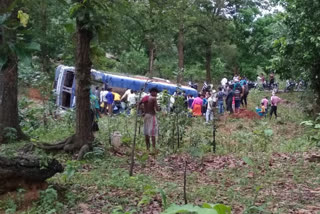 tanker overturned in koriya