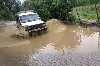 Didvi Tikkar road flooded