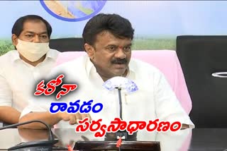 minster thalasani srinivas yadav comments on corona virus