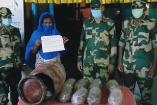 Woman smuggler on India-Bangladesh border