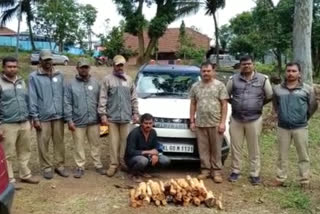 Arrest of a Sandalwood smuggler in kodagu