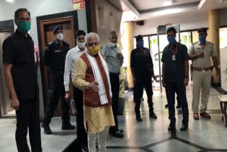 meeting of manohar lal and union minister gajendra singh shekhawat in delhi