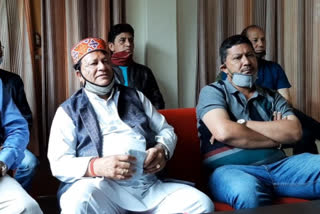 State Congress Secretary Devendra Negi Press Conference in Manali