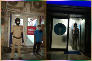 Delhi Police is doing night patrolling in Mohan Garden for ATM's security