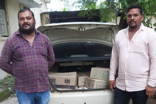 accused arrested for transporting illegal liquor