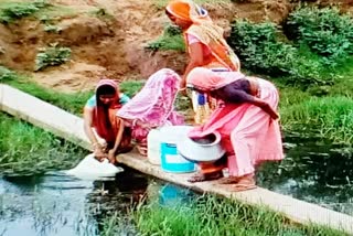 etv bharat news  water crisis in alwar  water crisis in rajasthan  fluoride and TDS  drinkable water  water supply department alwar