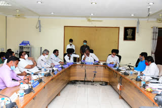 minister gangula kamalakar review with officials in karimnagar