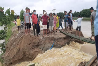 Jonai flood situation increases dhemaji etv bharat news