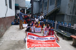 Student Parent Forum protest in shimla