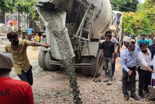 road construction work started in Seelampur after unlock