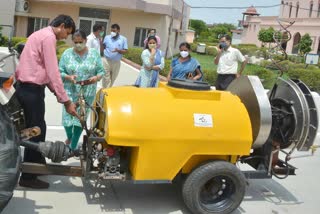 Farmer made sanitize machine, New technique of sanitization