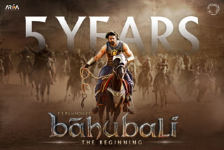 big budget film bahubali completed 5 years  ബാഹുബലി  ബ്രഹ്മാണ്ഡ ചിത്രം ബാഹുബലി വാര്‍ഷികം  രാജമൗലി ചിത്രം ബാഹുബലി  bahubali 5 year celebration