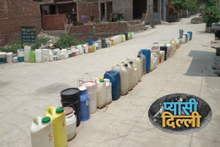 people face problem of drinking water in shiv vihar delhi