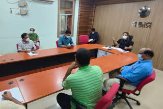 Ganjam district collector held a meeting