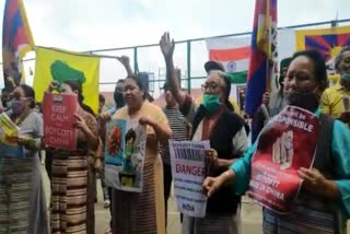 Tibetan Youth Congress protests against China in Shimla