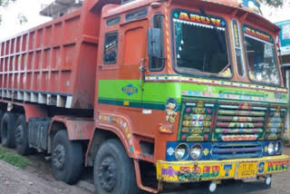 sand lorry seized in kumurambheem asifabad district