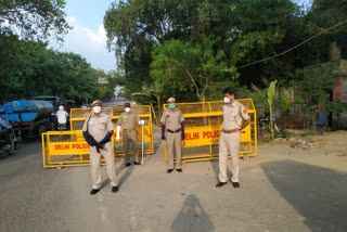 dwarka police is doing tight security through picket for 15 august