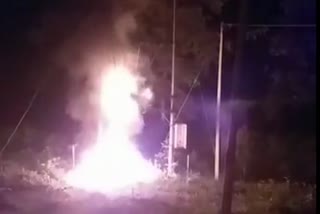 fire in transformer