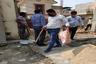 Gannaur Municipality stopped Illegal Construction in Ashok Nagar Colony