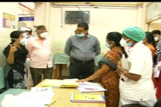 collector visits nellore ggh mch block and asked about the supervision in hospital