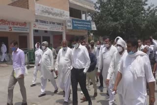 Director of Haryana Food Supply Department inspects Narnaund Grain Market