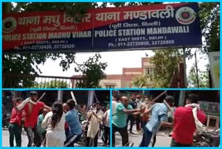 two group fight on market space in mandavali Delhi