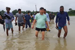 চিৰাঙত বানাক্ৰান্তৰ বুজ ল'লে মন্ত্ৰী চন্দন ব্ৰহ্মই