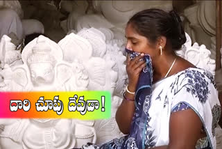 corona virus having serious impact on the makers of Ganesh idols makers