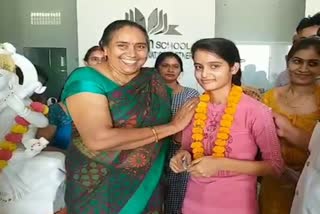 Manu topped in Rewari district in class 10th