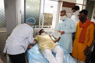 Minister of State Inder Singh Parmar launched blood bank