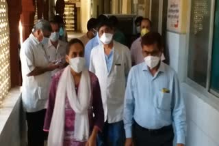 newly appointed district collector inspects hospital