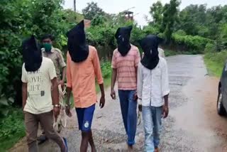 4 criminals arrested in garhwa, crime news of garhwa, criminals arrested in garhwa, गढ़वा में 4 अपराधी गिरफ्तार, गढ़वा में अपराध की खबरें, गढ़वा में अपराधी गिरफ्तार