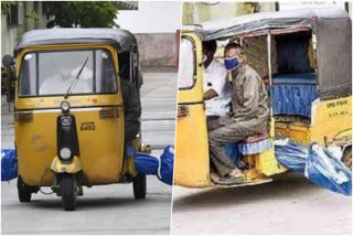 Covid-19 dead body carried to graveyard in auto rickshaw in Telangana