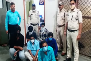 6 accused arrested for gambling in hotel, Rs 2 lakh seized