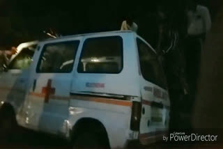 Ambulances overturned in Indore,