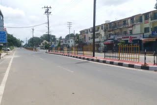 Silence in the streets in sunday lockdown in chhindwara