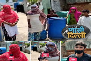 Water crises in kharak village of Chhattarpur in Delhi