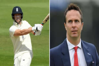 former england captain michael vaughan commented on batting of joe denly