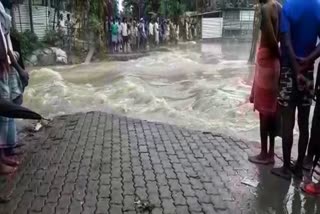 Flood at Jania : many areas under water
