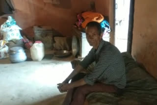 in churah poor family living in a room with cattle