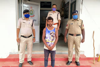Ganja smuggler absconding for two years arrested