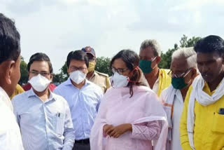 Cabinet minister varsha gaikwad taken review of crop loans in hingoli