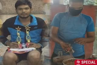 badminton player mukul tiwari sells tea in lucknow