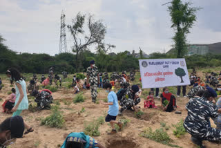 5000 plants planted by CRPF Parliament Duty Group