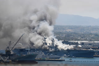 fire aboard ship