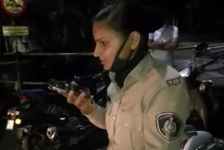 A woman constable's Resign for stopping a Surat MLAs son and his two friends