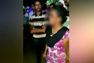 Girl protesting in lover house at Davanagere
