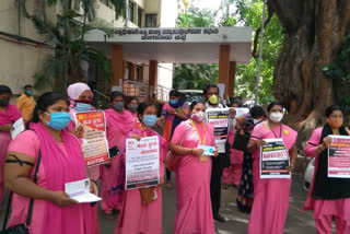 Continued protests by Asha activists